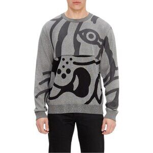 Kenzo Abstract K-Tiger Seasonal Jumper Size Large Cotton Sweater Made in Italy